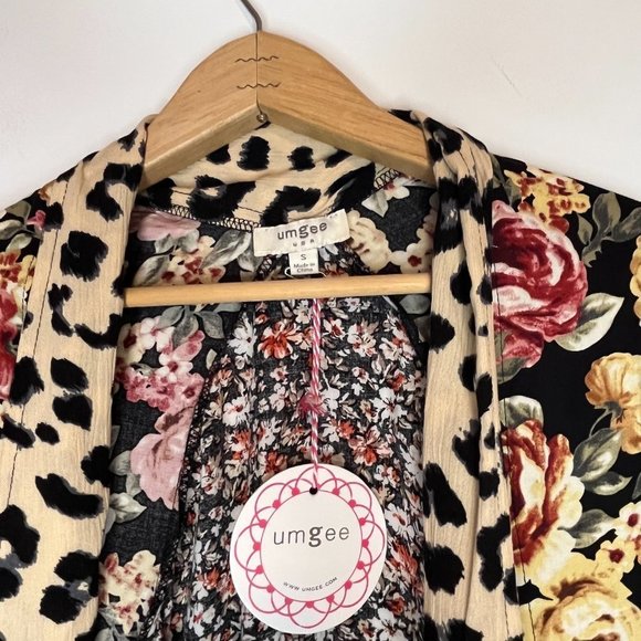 Umgee Kimonos & Yukatas Umgee Mixed Animal And Floral Print Long